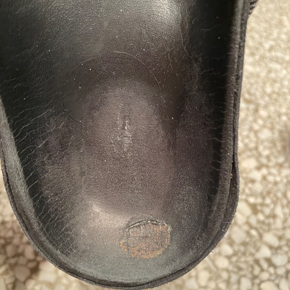 ISABEL MARANT GRAY FABRIC & WHITE LEATHER HOLDEN SLIDES, size 41 - Picture 8 of 9